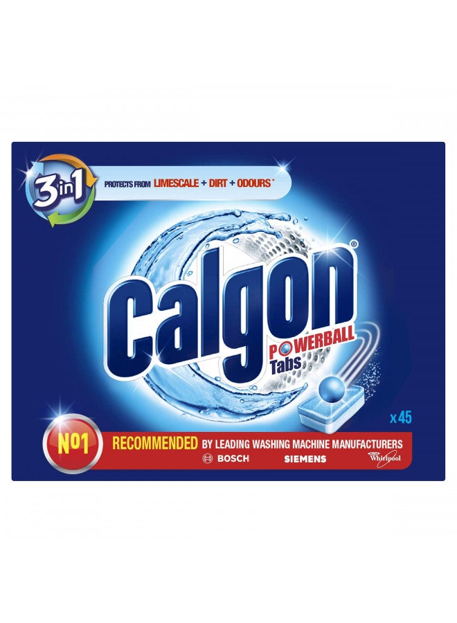 Calgon أقراص كالغون 3 في 1 لمعالجة المياه، 45 قرص - Image 1
