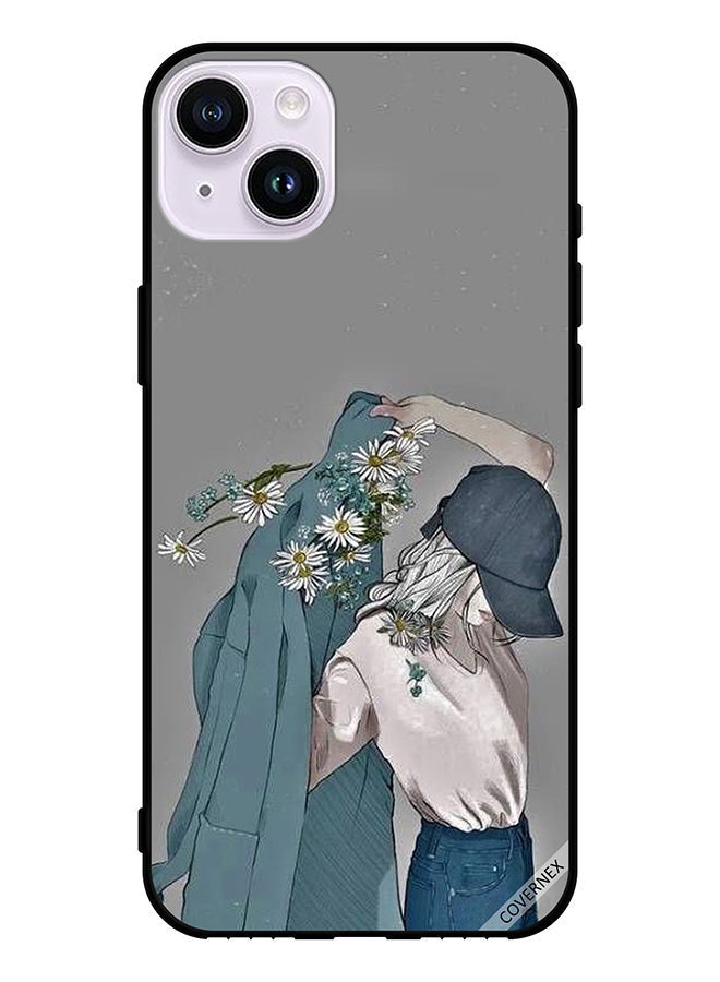 Covernex Protective Case Cover For Apple iPhone 14 Cap Girl Wearing Coat Art - Image 1