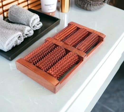 GRANTH ENTERPRISE Wooden Roller Foot Massager Body Stress Buster & Accupressure Point Device Relaxation Health Care Product Foot Massager and Legs Pain Relief - Image 5