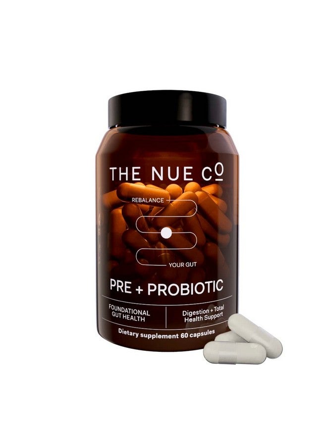 the nue co Natural Prebiotic + Probiotic Ibs Relief Supports Gut Health Immunity And Skin Spore Based Bacteria Vegan Organic Timedelayed 60 Capsules B0Bxfnctmt - Image 1