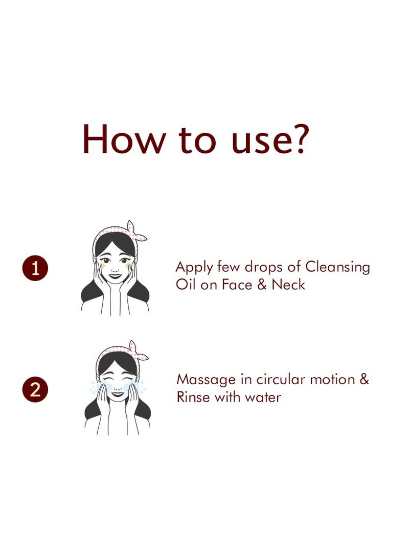 Inveda Makeup Cleansing Oil Helps to Reduces Acne Breakouts Improves Skin Tone 100ml