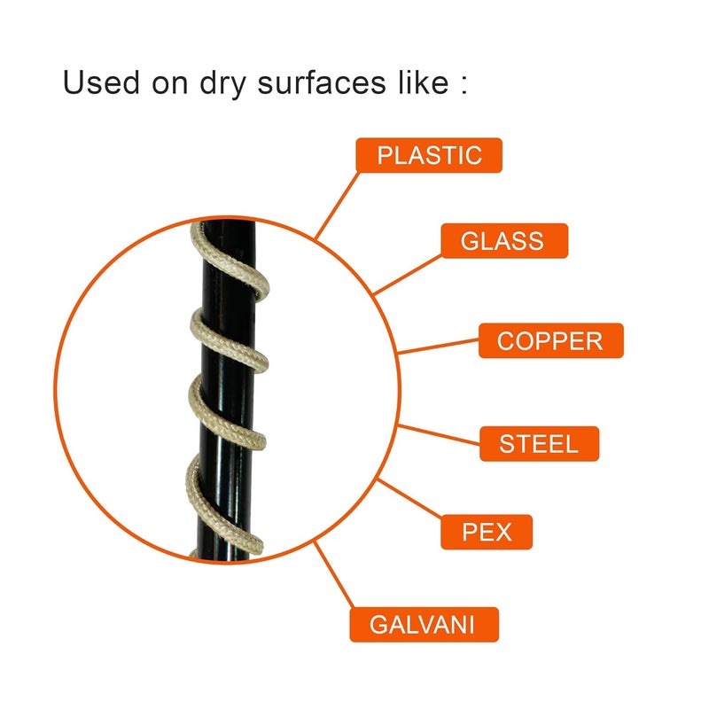 Flexible Electric Pipe Heating cord High 600 Watt Temp 400C Volt 230 Size 3 meters For Dry Surface  - Image 3