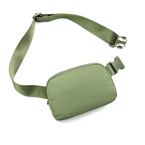 MEISEE Fanny Belt Bag Waist Pack Crossbody Bags Bum Bag for Running Hiking Travel Workout Adjustable Strap for Women-green - Image 2