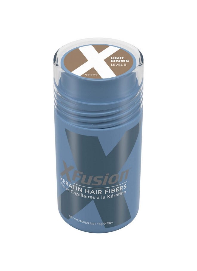 Xfusion XFusion Keratin Hair Fibers - Light Brown (15g)  - Image 1