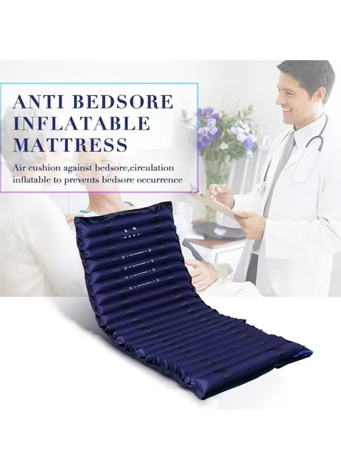 XiuWoo 3. Smart Alternating Pressure Mattress Topper - 4-Mode Adjustable Pump, Waterproof Bed Sore Prevention Pad for Pressure Ulcer Relief, Home & Medical Use (Blue) - Image 4