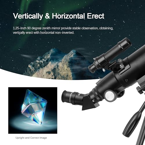 Astromania 1.25" 45-Degree Diagonal Prism Optical Prism Inside Rather Than a Mirror which Makes Your Image Clear and Sharp - Image 4