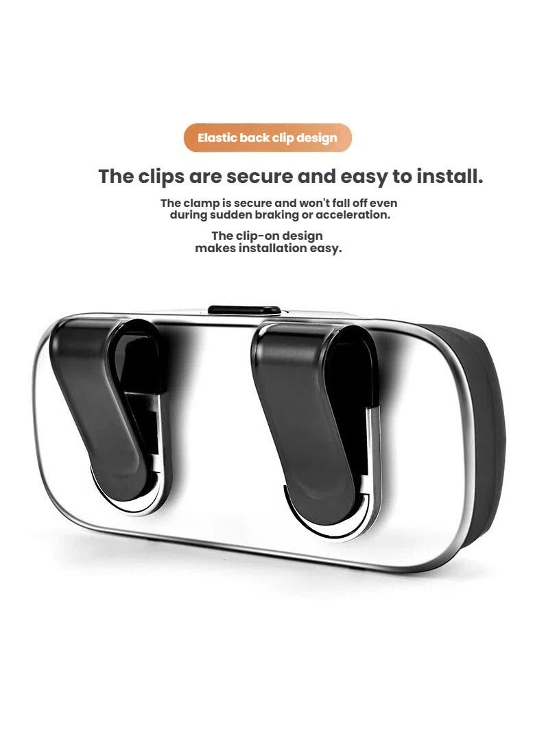 general Clip-On Car Eyeglass Case - Hard Shell Sunglasses Holder for Sun Visor Stable & Anti-Scratch - Image 2