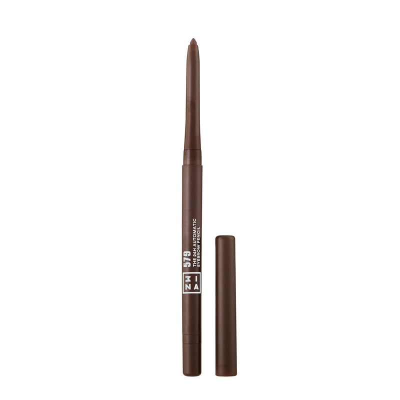 3INA The 24H Automatic Eyebrow Pencil 579  Defines And Fills Your Eyebrows  Offers A 24H Waterproof Formula  Features An Integrated Sharpener And Automatic Format  Creamy  Dark Brown  0011 Oz