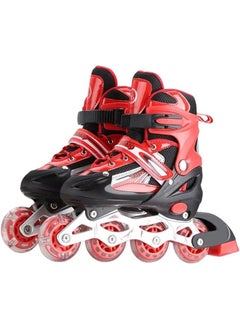 SportQ Adjustable Comfort Roller Skates With Led Light Up Front Wheel, Inline Skates Size 31 -34  - Image 1