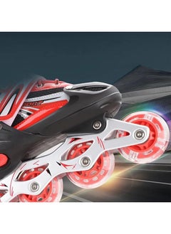 SportQ Adjustable Comfort Roller Skates With Led Light Up Front Wheel, Inline Skates Size 31 -34  - Image 2