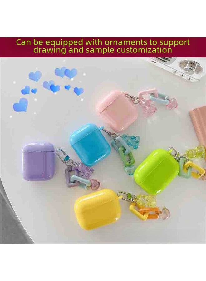 Digital Computer/iphone Protective Case - Fashionable Stylish Design Multiple Colors Available-Color:Round Face Carabiner Independent Packaging-Applicable Model:Airpods 3 Generations - Image 2