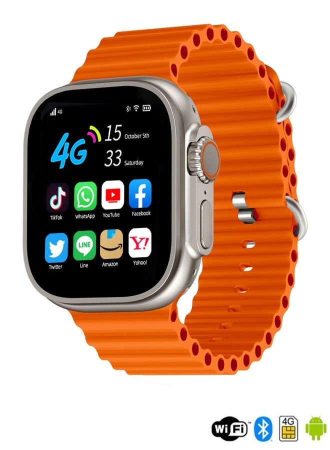 Topleo 4G SIM Smart Watch 2.2 inch Display Support Google store download application Built In Wifi GPS Bluetooth Fitness Tracker - Image 1