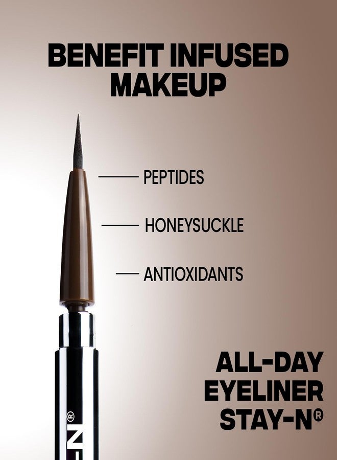 Sacheu Liquid Eyeliner STAY-N Long Wear Waterproof Eyeliner Pen with Ultra-Precise 360° Flexible Tip - Smudge-Proof Vegan & Cruelty-Free Eye Makeup, Eye’m Crisp - Image 4