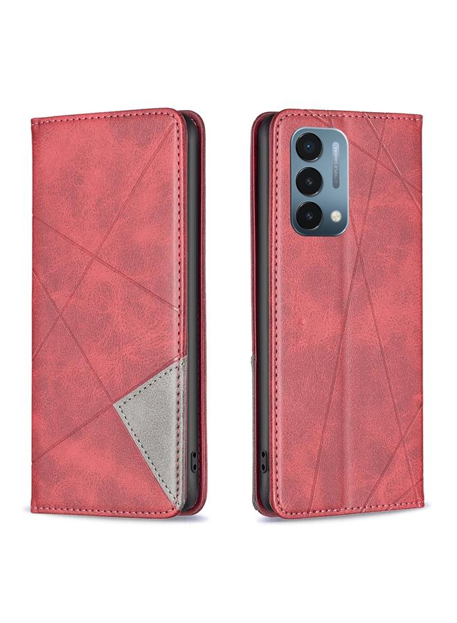 S-TOP Case For OnePlus Nord N200 5G Prismatic Invisible Magnetic Leather Phone Case - Image 1