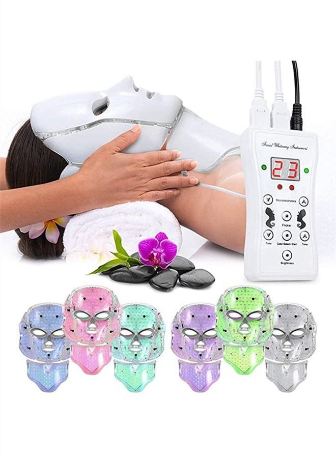 JCB CHIC - LED Seven-color Light Beauty Mask Instrument Skin Rejuvenation Wrinkle Removal Acne - Image 1