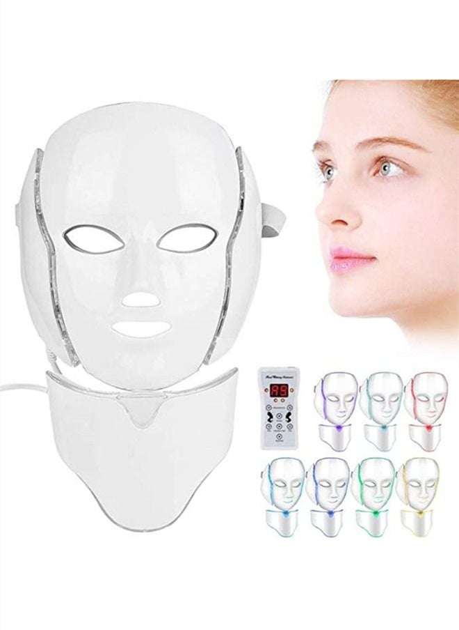 JCB CHIC - LED Seven-color Light Beauty Mask Instrument Skin Rejuvenation Wrinkle Removal Acne - Image 1