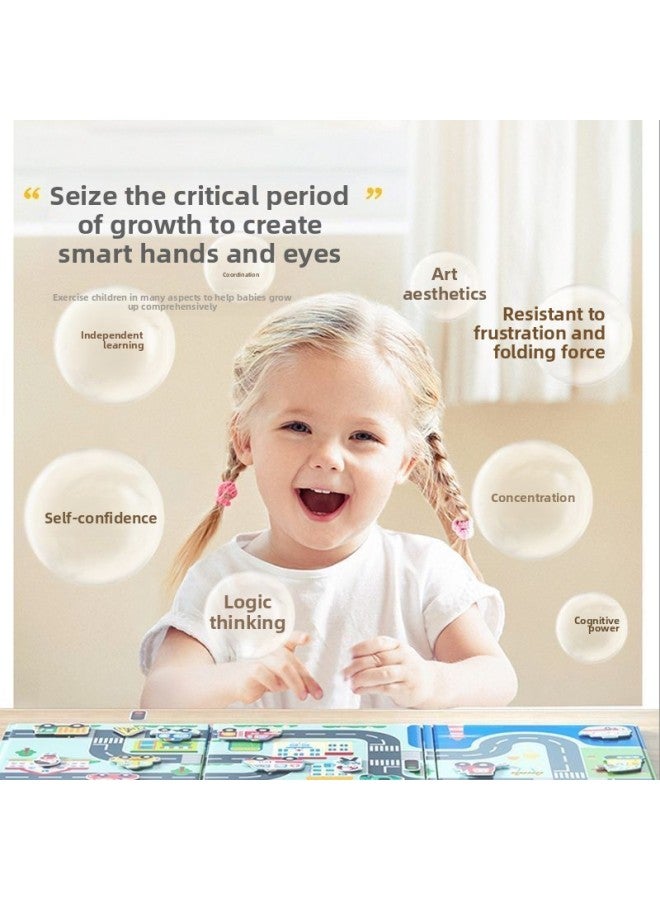 Loquat Enlightenment Children's Magnetic Absorption Knowledge This Magnetic Children's Popular Science Knowledge Popularization Powerful Magnetic Puzzle Early Education Toys-Color:Puzzle Magnetic Knowledge - Image 4