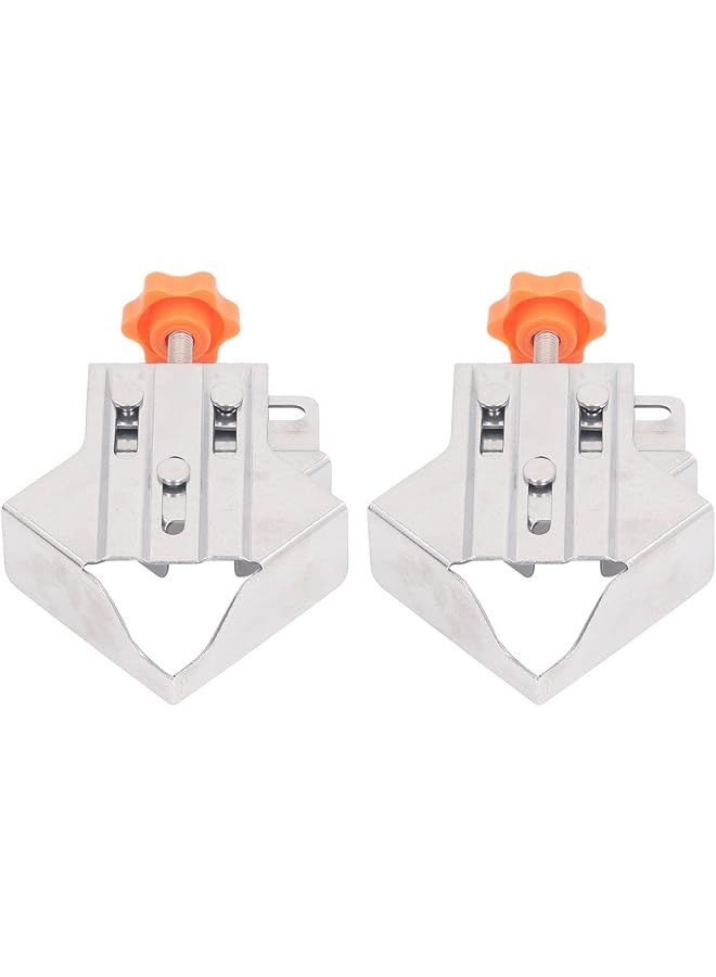promass 90 Degree Angle Clamps, 2Pcs Woodworking Corner Clip Stainless Steel Right Angle Fixing Clip with Adjustable Design, Multifunction Woodworking Right Angle Clamp for Woodworking