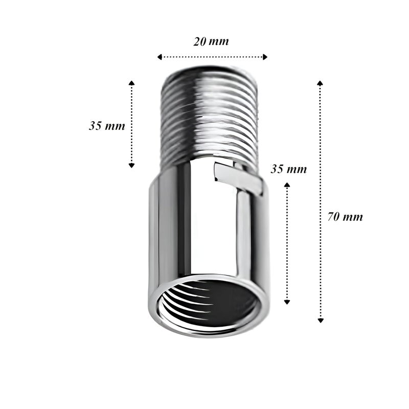 NEW WARE CP Extension Nipple Brass 3 inch Pack of 12 Chrome - Image 2