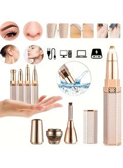 Boxili 1 PC 10.16 Cm 1 Electric Full Body Epilator Facial Shaver For Women Rechargeable Painless Eyebrow Nose Leg Armpit Hair Bikini Trimmer  - Image 2