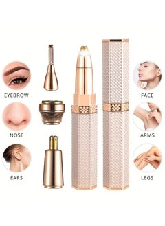 Boxili 1 PC 10.16 Cm 1 Electric Full Body Epilator Facial Shaver For Women Rechargeable Painless Eyebrow Nose Leg Armpit Hair Bikini Trimmer  - Image 3