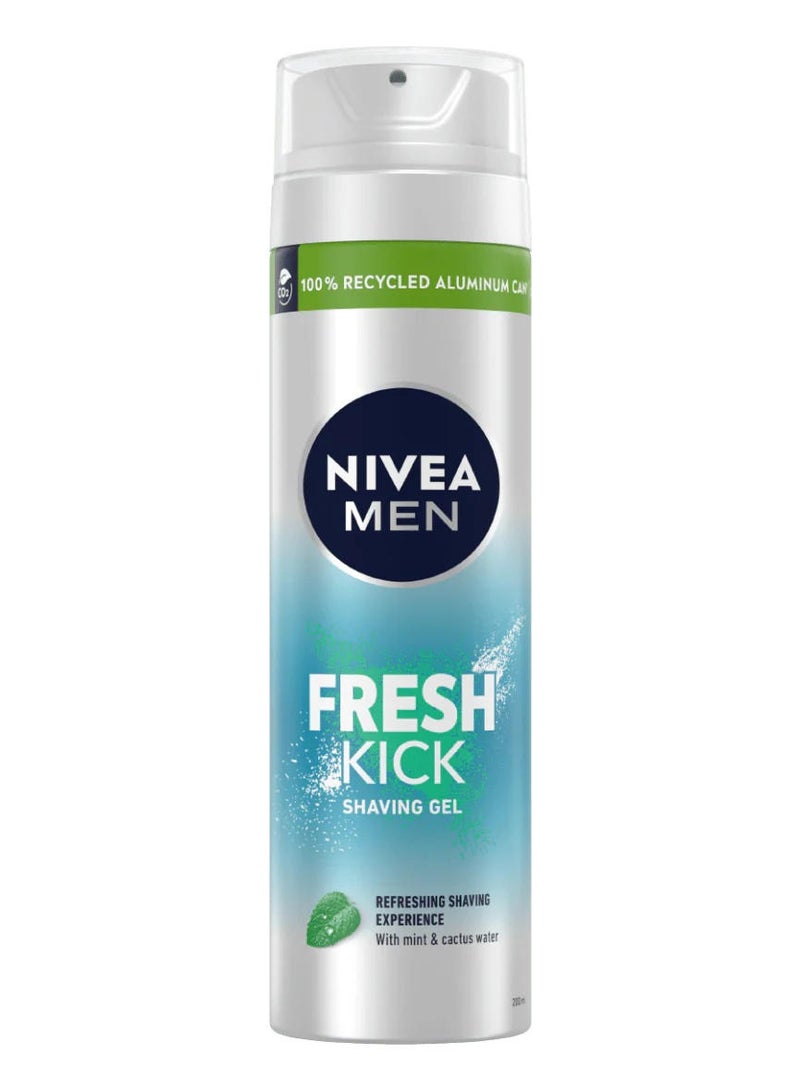 NIVEA MEN Fresh Kick Shaving Gel 200 ML - Image 1