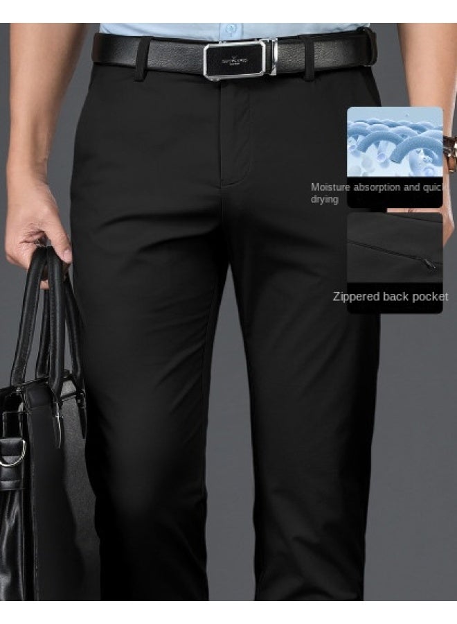 Septwolves Casual Fashion】men's Casual Pants Summer Style Business Wrinkle-free Easy Care Men's Trousers High-end Men's Long Pants - Image 1