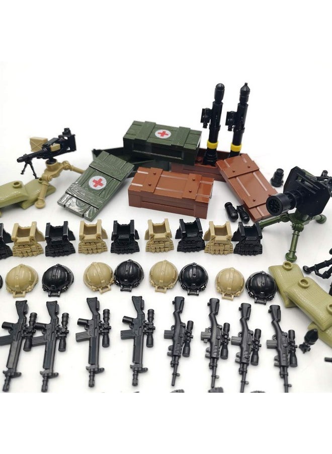 ZHX ZHX Weapon Pack Military Weapon Accessories Army Guns Simulate Battle Building Blocks Brick Toys for Kids  - Image 3