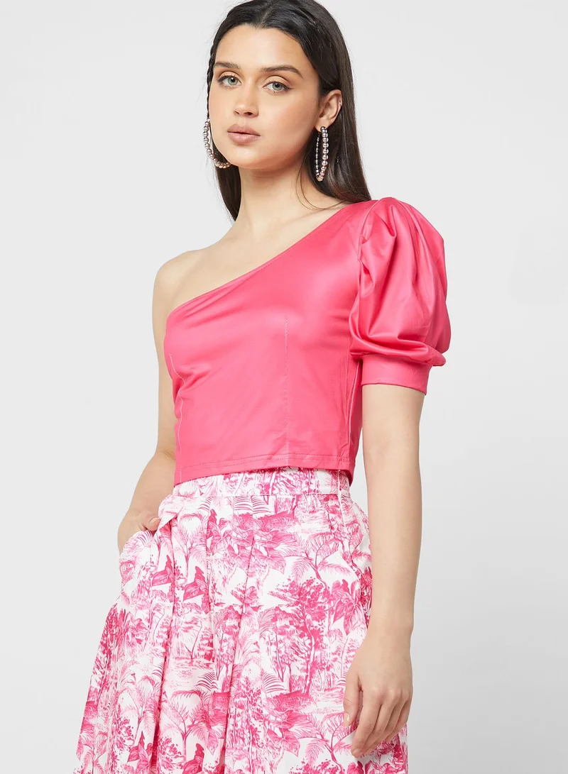 Ginger Printed Flared Pants & Top Set