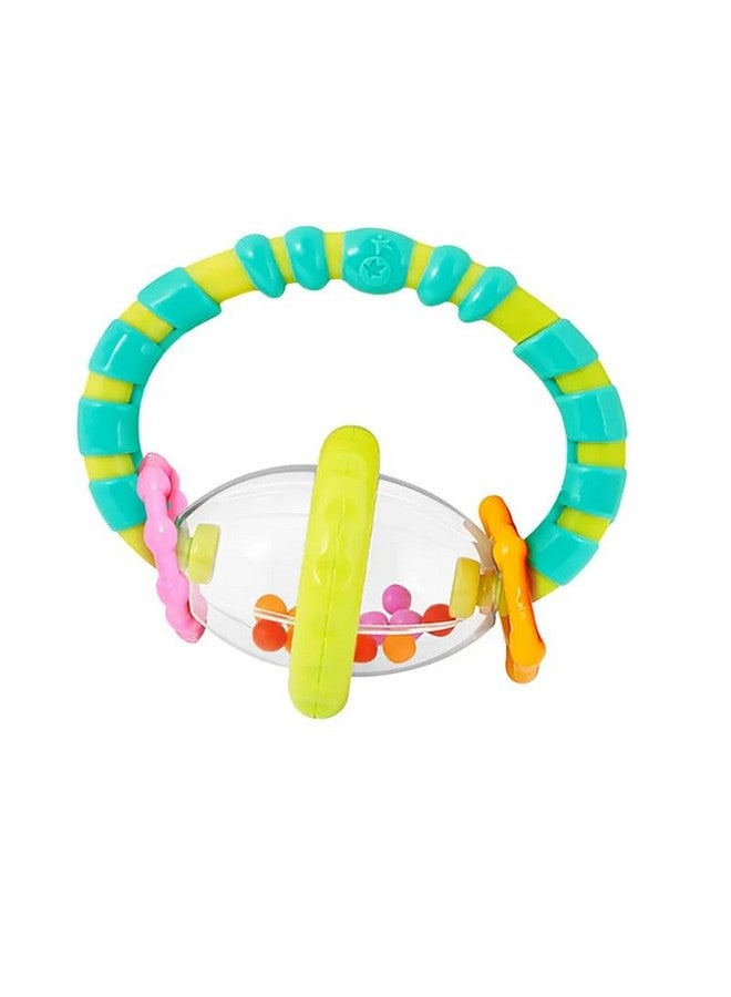 Bright Starts Grab & Spin Baby Rattle & BPA-Free Teether Toy, Ages 3 Months+ - Image 4