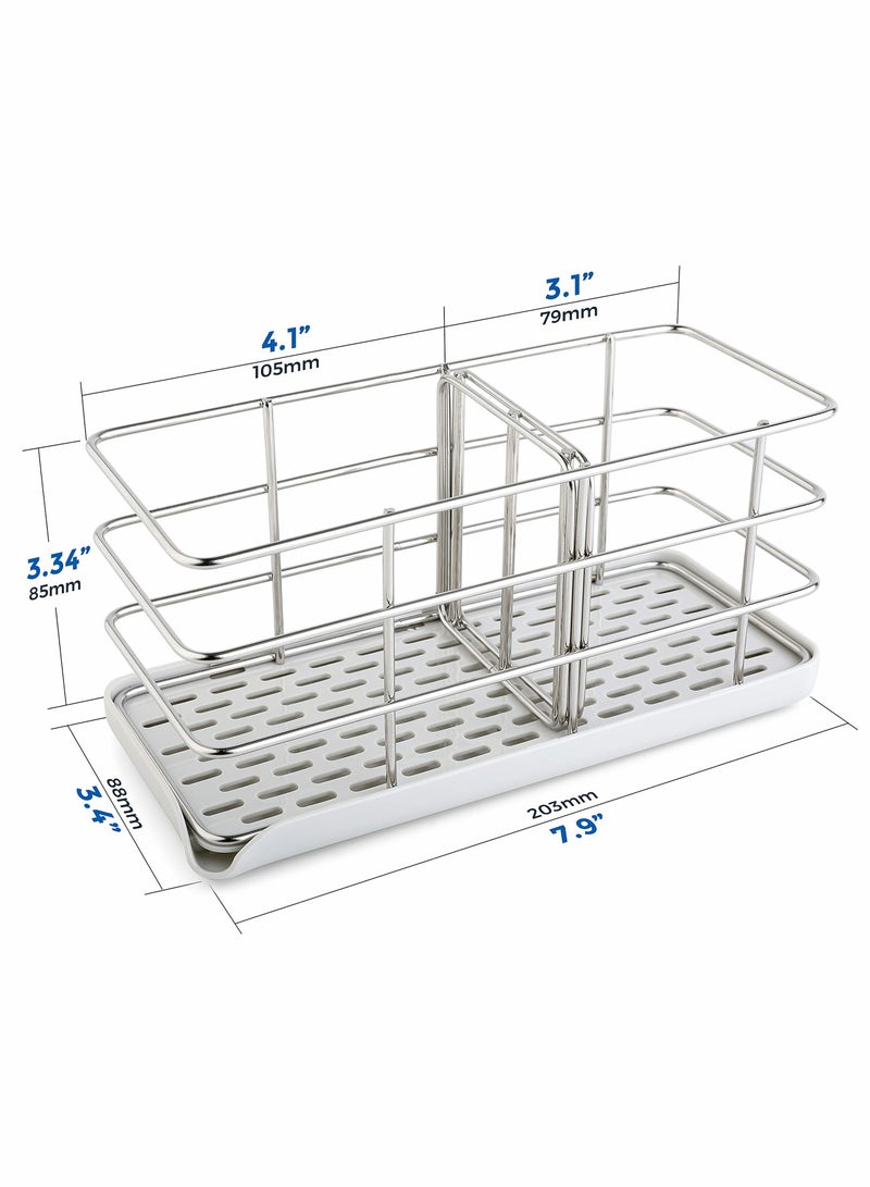Kitchen Sponge Holder, Kitchen Sink Organiser with Tray