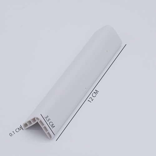 pepplo Bumper for Baby Safety, Wall Corner Protector, Rubber Self Adhesive Hollow Edge Strip, Anti-Collision Strip, Thickened and Widened Wall Stickers, Soft-Wrapped Corner Guards for Home (White, 2 Piece) - Image 2
