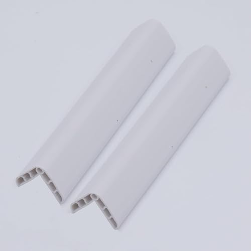 pepplo Bumper for Baby Safety, Wall Corner Protector, Rubber Self Adhesive Hollow Edge Strip, Anti-Collision Strip, Thickened and Widened Wall Stickers, Soft-Wrapped Corner Guards for Home (White, 2 Piece) - Image 1
