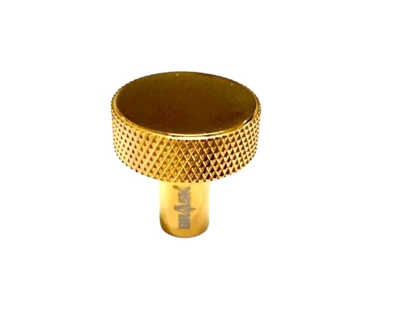 BRASK BRASK Solid Brass Knobs for Drawers Cabinets Wardrobes Kitchen Drawers Drawer Pulls Round Shape 25 mm Model No 011 PVD Gold 1 