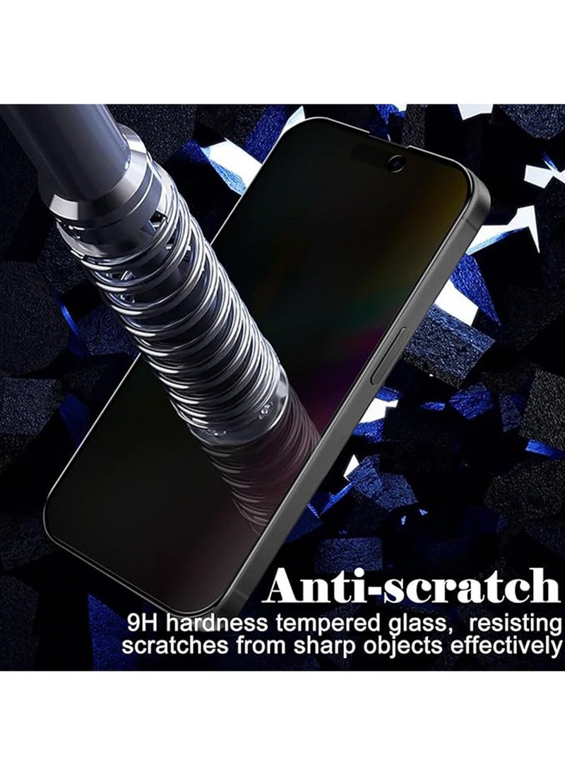 Generic 2 Pcs iPhone 16 Plus Privacy Screen Protector,Easy Installation [Anti-Scratch] [9H Hardness] Tempered Glass for iPhone 16 Plus 6.7-Inch  - Image 5