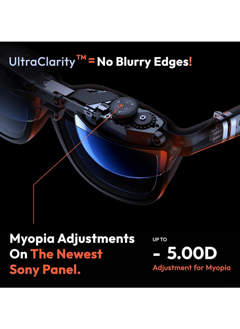 VITURE VITURE Pro XR/AR Glasses — 135" 120Hz 1000Nit UltraClarity Display, Harman Audio, Myopia Adjustments, Electrochromic Film, Smart Glasses for iPhone 16/15/Android/Mac/PC/Steam Deck/Gaming Consoles  - Image 2