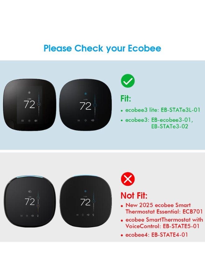 M MIAOYAN Wall Sticker Protective Cover Compatible with Ecobee3 Wireless Smart Thermostat - Image 2