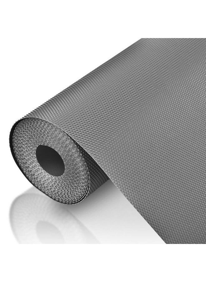 Easy Home EASYHOME Multipurpose 60cm x 5m Waterproof EVA Diamond Anti Slip Mat for Kitchen, Bathroom Cabinet Kitchen Drawer Shelf Mats Liner Sheets, Non-Slip Fridge Mat, Table Mat (60cm x 5Mtr Roll, Grey)  - Image 1