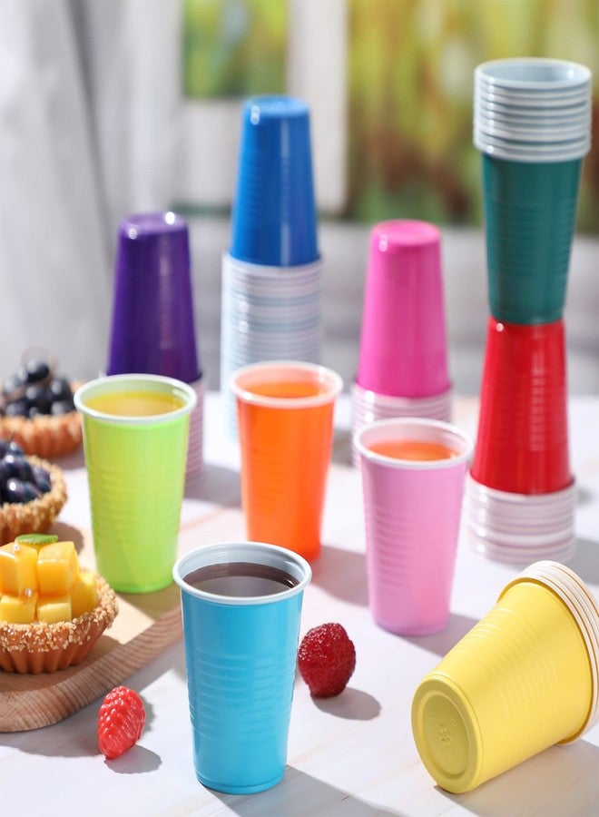 Eaasty 1000 Pcs Disposable Party Plastic Cups 10 Colors 5 Oz/150 ml Plastic Drinking Cups Assorted Colors Disposable Drinking Tumblers for Tasting, Birthday Parties, Picnic, BBQ, Wedding - Image 4