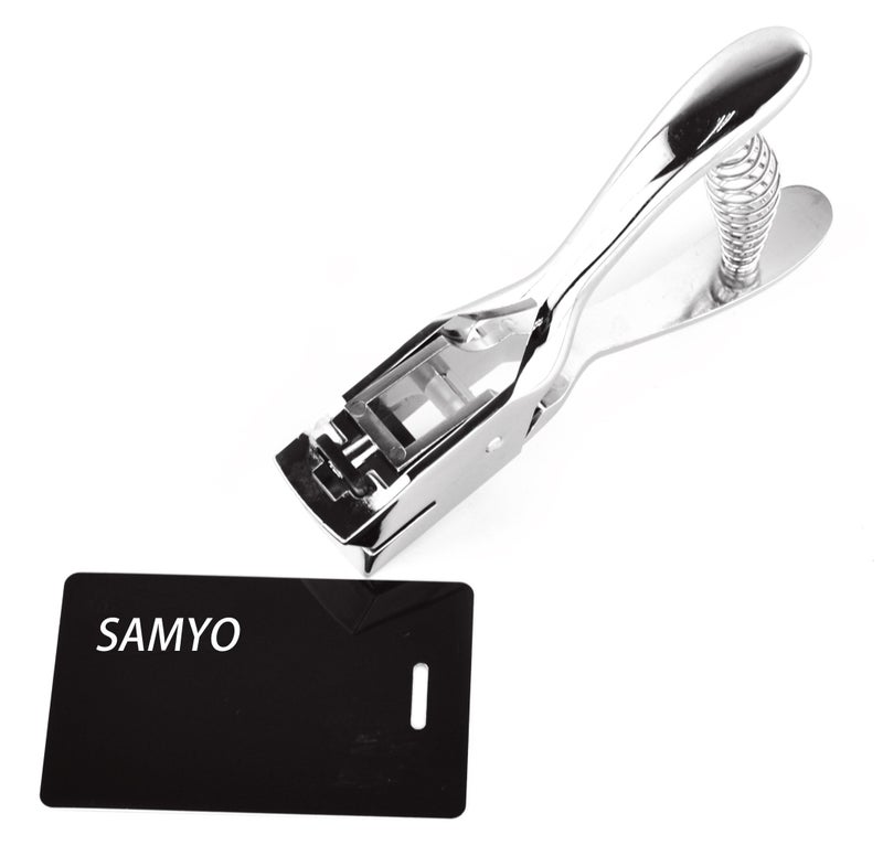 Samyo Hand Held ID Card Slot Hole Punch Metal Puncher Plier Punching Tool for ID Card Badge PVC Photo Tag - Image 5