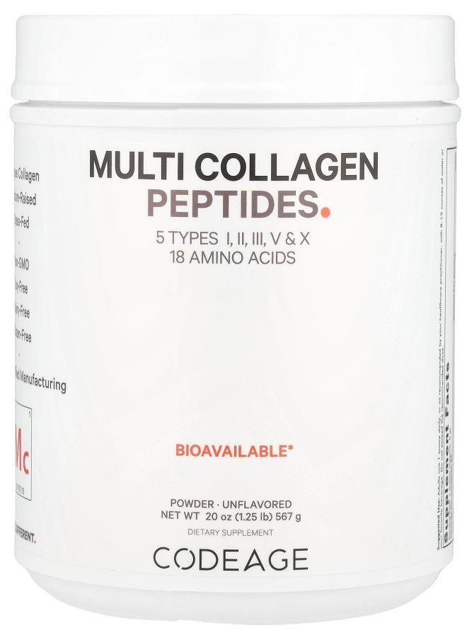 Codeage Multi Collagen Peptides Powder Unflavored 20 oz (567 g)