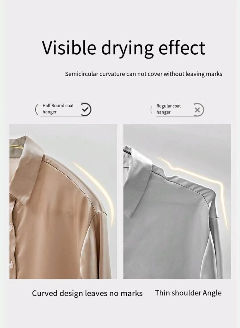 Aluminum alloy hangers, indoor balcony, semi-circular, seamless hangers, 5 pieces - Image 5