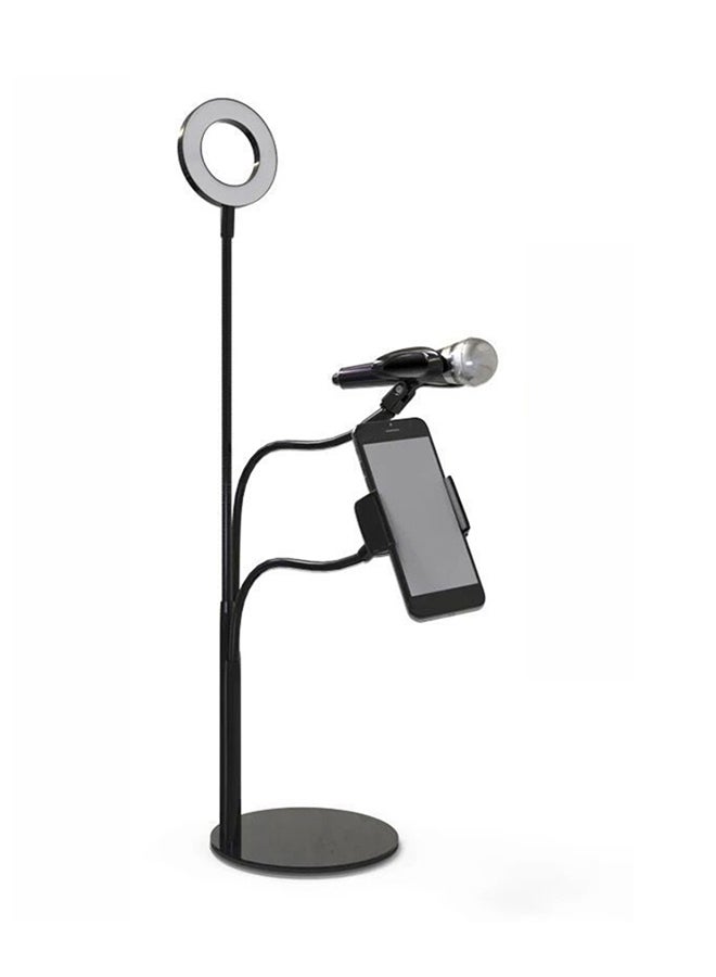 NIBEMINENT 360° Adjustable Microphone Holder Black - Image 2
