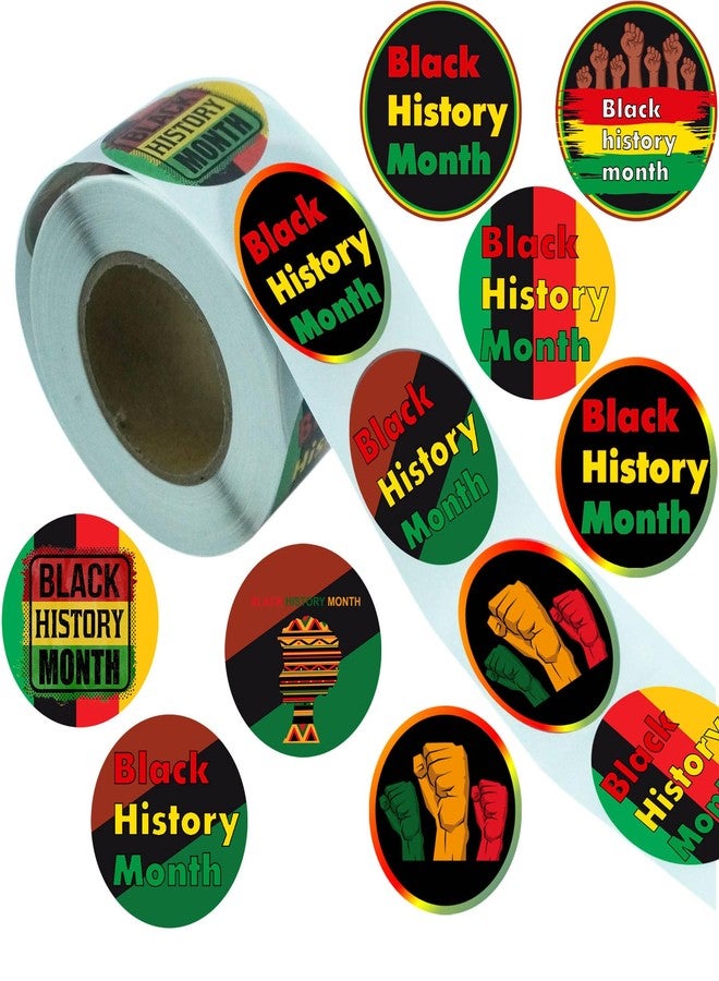 ATSMOICY 500PCS Happy Black History Month Party Stickers - Black Freendom Day Gifts - African Afro American Festival Party Favors and Supplies Independence Day Paper Stickers - Image 1