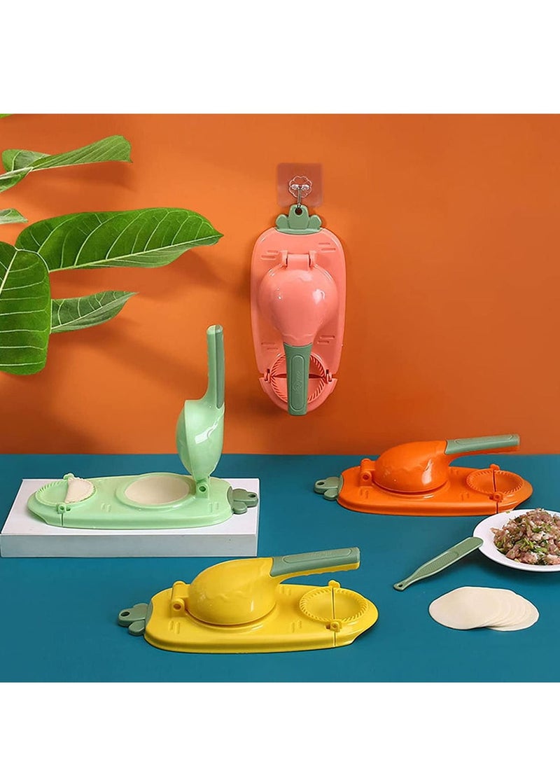 DubaiGallery 2 in 1 Automatic Dumpling Machine with Dough Press Tools, Easy Kitchen Dumpling Molds for Dumpling Making Random Colour