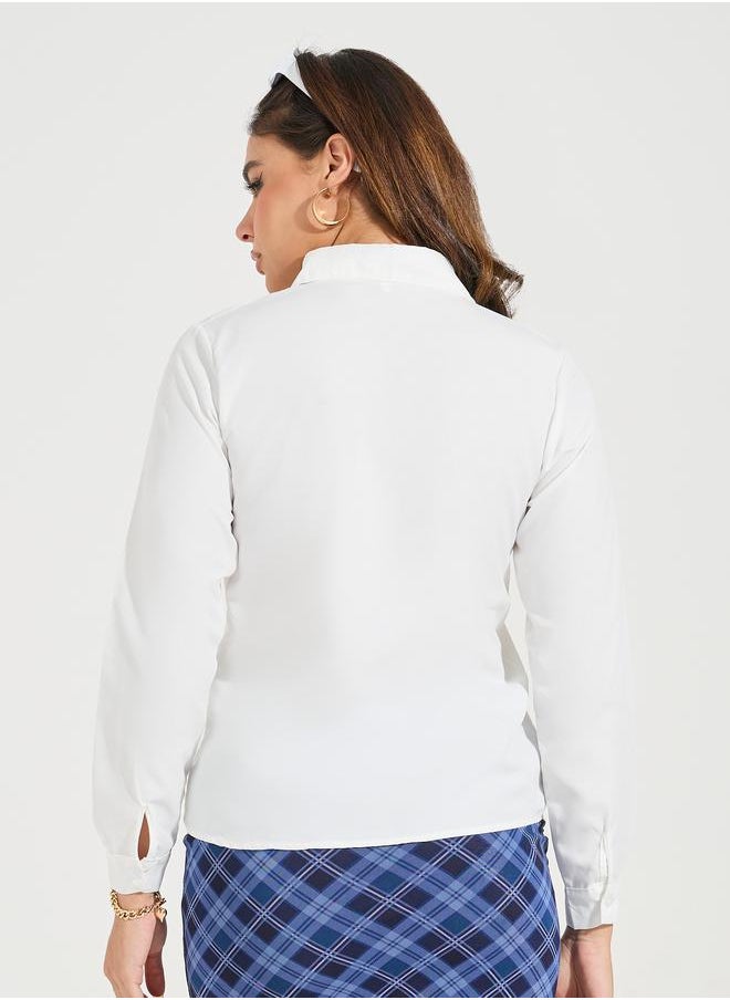 Take Two - Regular Fit Solid Button Down Shirt - Image 1