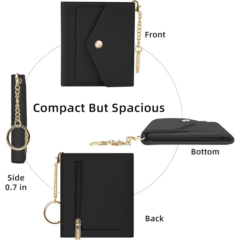 Gostwo Womens Wallet RFID Blocking Small Wallets Woman Credit Card Holder Trifold Ladies Wallets with Coins Zipper Pocket - Image 5