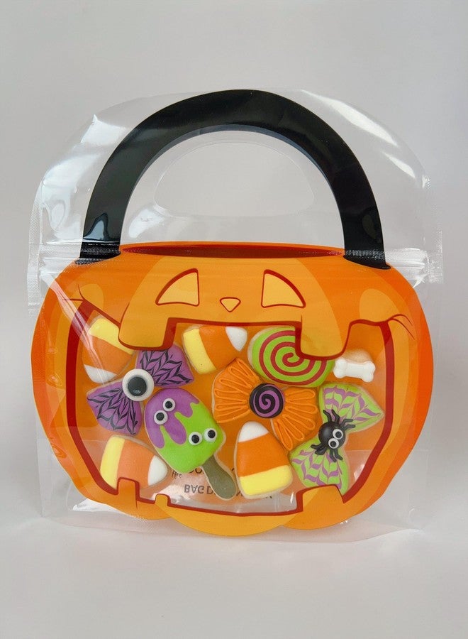 The Cookie Countess Inc The Cookie Countess Halloween Goody Bag Jack-o'-lantern Cookie Bag Halloween Trick or Treat Bag Pack of 10 - Image 4