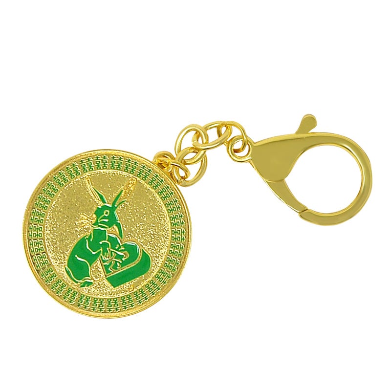 Fengshuibringluck Feng Shui Rabbit Peach Blossom Amulet Keychain Attract Advent Eros - Image 4