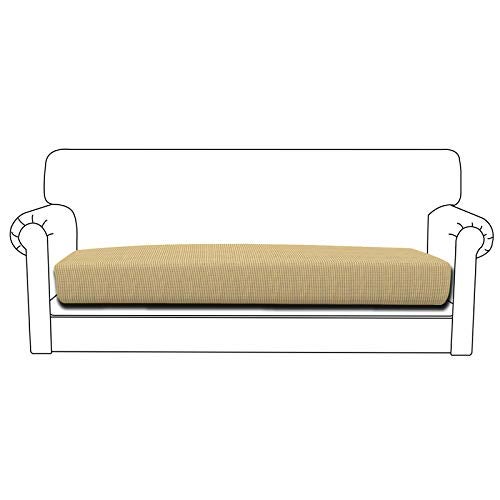 EasyGoing Stretch Cushion Cover Sofa Cushion Furniture Protector Sofa Seat Sofa slipcover Sofa Cover Soft Flexibility with Elastic BottomSofa Cushion Beige